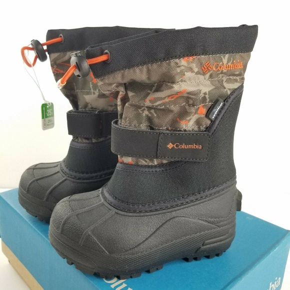 Columbia Childrens Powderbug Plus II, Camo Print 9 - Picture 2 of 8